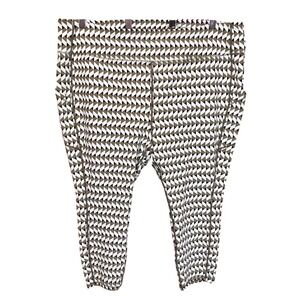 Torrid Active Geometric Print Leggings Women's Size 6 Olive Green White Black